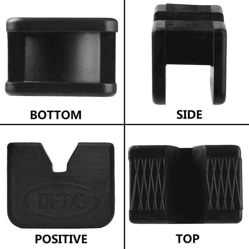 DEDC Jack Stand Pads 4 Pcs, Universal Rubber Pinch Weld Protector Jack Stands Adapter Pads, Car Lift Frame Rail Protection Accessories - Image 4